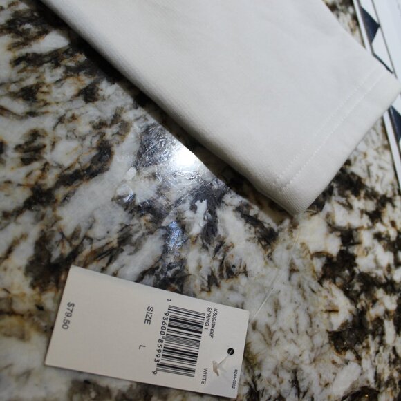 Michael Kors Sweater Men's White Large Cotton Polyester Pullover - Picture 3 of 11